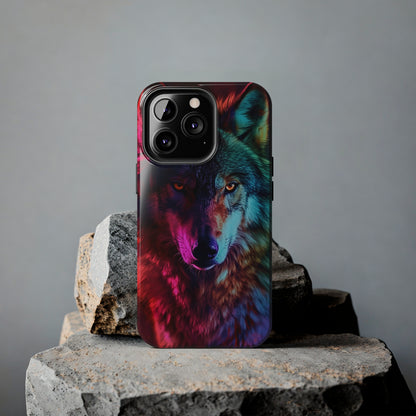 Wolf Digital print Design Tough Phone Case compatible with a large variety of iPhone models, Gift, Phone Case