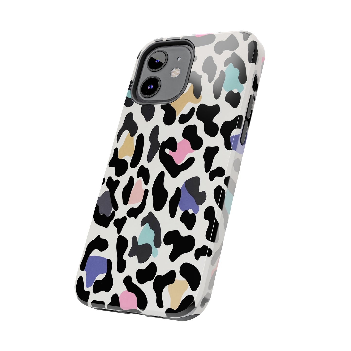 Rainbow Leopard Print design Tough Phone Case compatible with a large variety of iPhone models, Birthday Gift, Phone Case