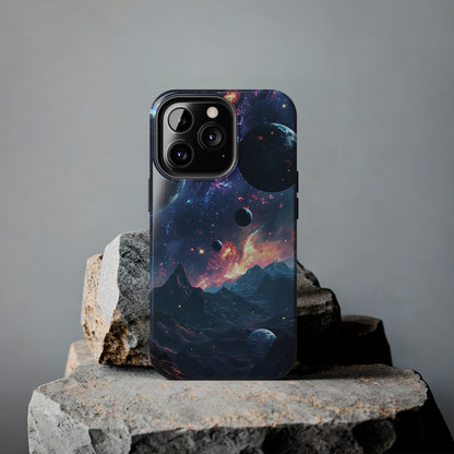 Galaxy Themed Digital print Design Tough Phone Case compatible with a large variety of iPhone models, Gift, Phone Case