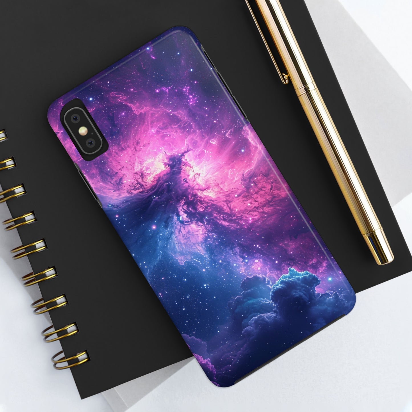 Cosmic Landscape Starry Night Design Phone Case- Lightweight, Impact Resistant Cover for iPhone 6, 6s, 12, 13, 14, 15