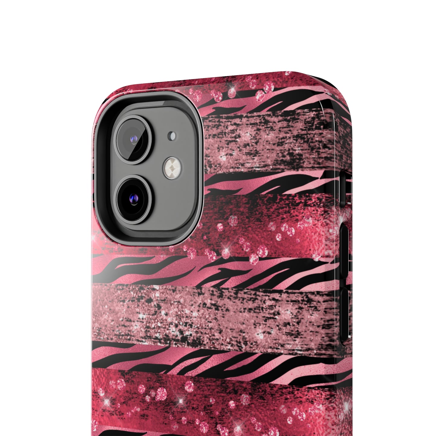 Pink Tiger Design Tough Phone Case compatible with a large variety of phone models, Gift, Phone Case