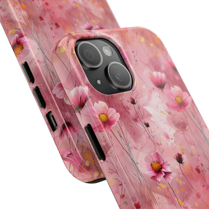 Pastel Grunge Floral pattern iPhone Case, Aesthetic Phone Cover, Artsy Floral Design, Protective Phone Cover compatible with a large variety of iPhone models, Phone Case, Gift