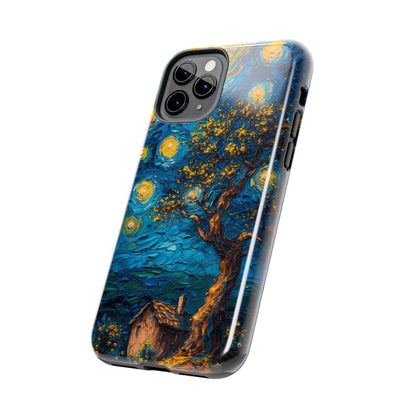 Yellow Dreamy Artistic Sky Design Tough Phone Case