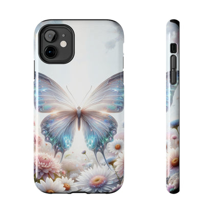 Fantasy Butterfly and Floral design Tough Phone Case compatible with a large variety of iphone models