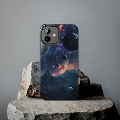 Galaxy Themed Digital print Design Tough Phone Case compatible with a large variety of iPhone models, Gift, Phone Case