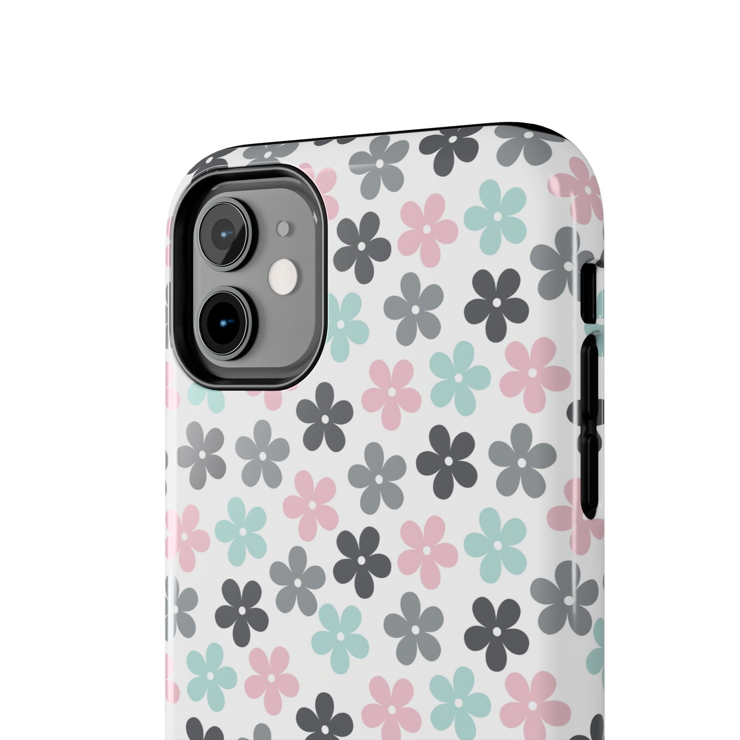 Pastel Groovy Flowers print design Tough Phone Case compatible with a large variety of iphone models