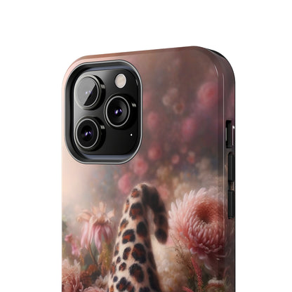 Leopard Print Fantasy Gnome Design Phone Case- Lightweight, Impact Resistant Cover for iPhone 6, 6s, 12, 13, 14, 15