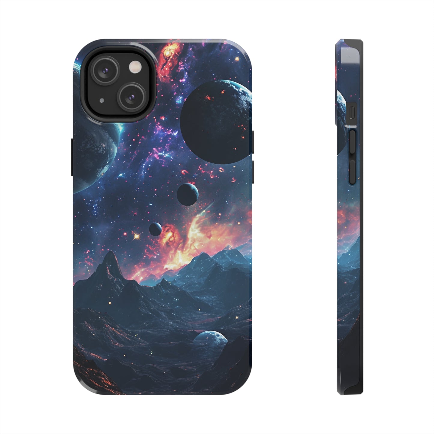 Galaxy Themed Digital print Design Tough Phone Case compatible with a large variety of iPhone models, Gift, Phone Case