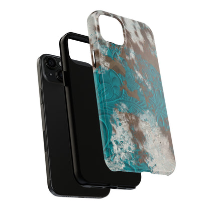 Western Cow Print Design  Phone Case- Lightweight, Impact Resistant Cover for iPhone 6, 6s, 12, 13, 14, 15