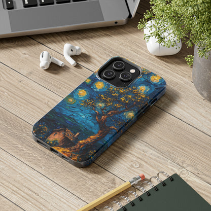 Yellow Dreamy Artistic Sky Design Tough Phone Case