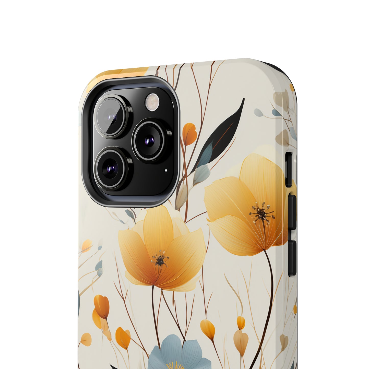 Wildflowers Muted Tones Digital print Design Tough Phone Case compatible with a large variety of iPhone models, Gift, Phone Case