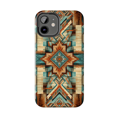 Native American Pattern Design Tough Phone Case compatible with a large variety of iPhone models, Gift, Phone Case