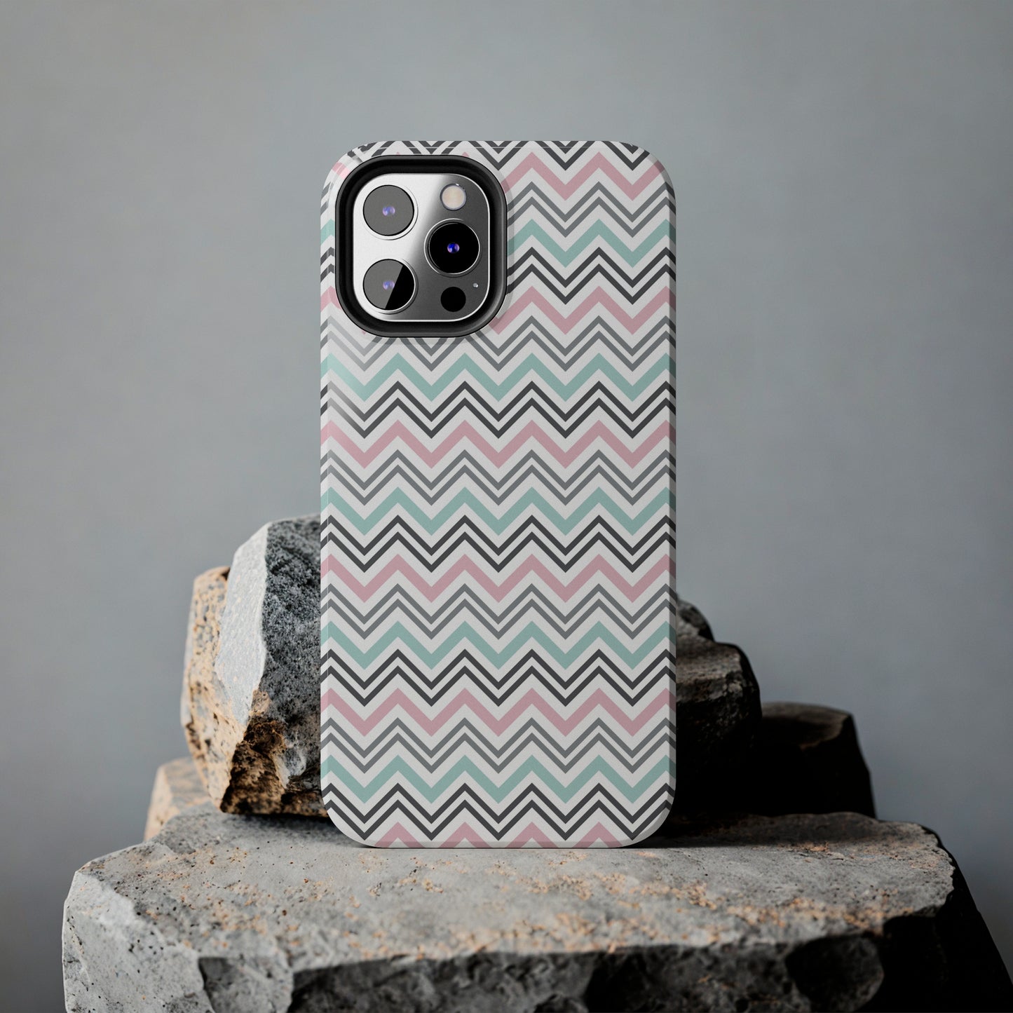 Pastel Chevron print design Tough Phone Case compatible with a large variety of iphone models