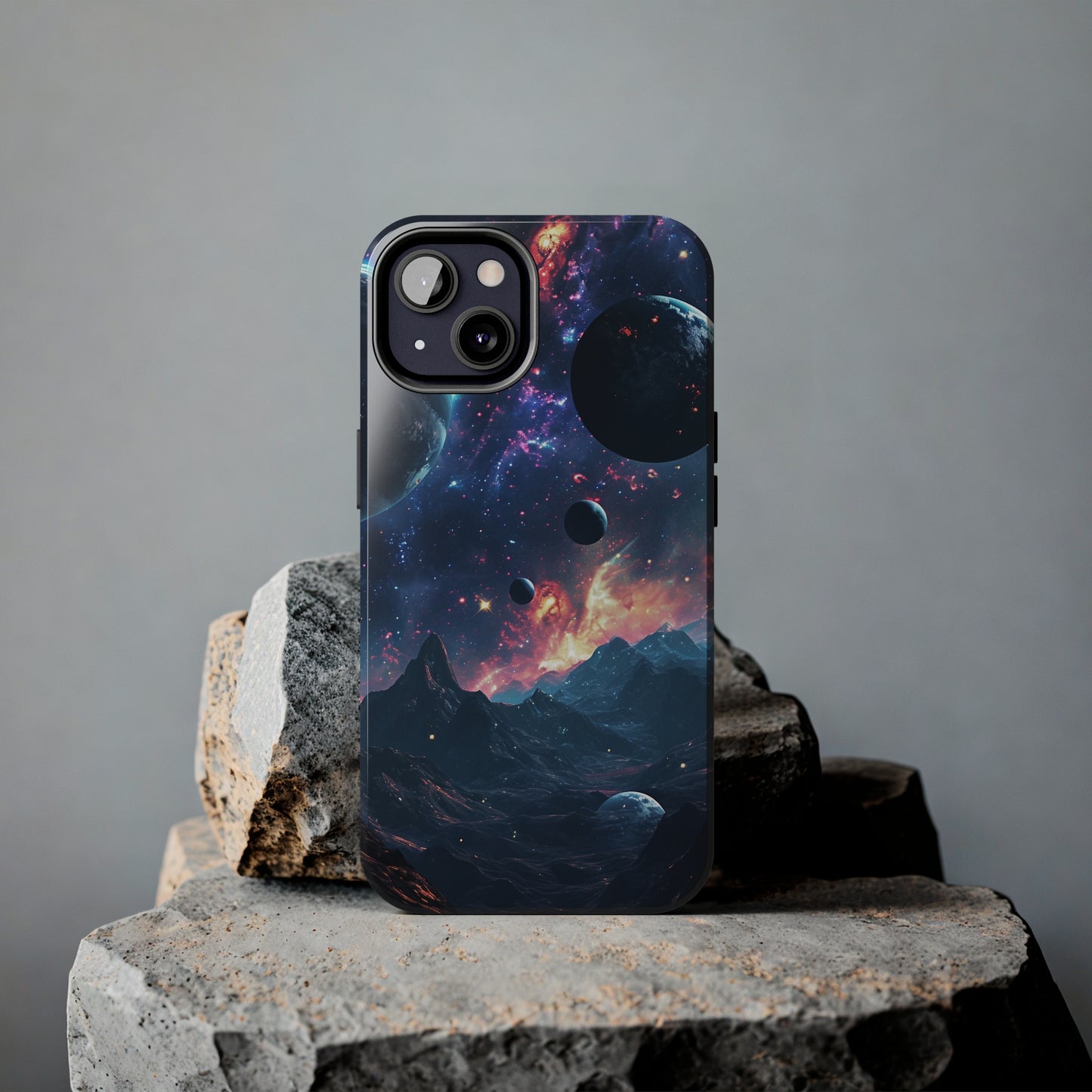 Galaxy Themed Digital print Design Tough Phone Case compatible with a large variety of iPhone models, Gift, Phone Case