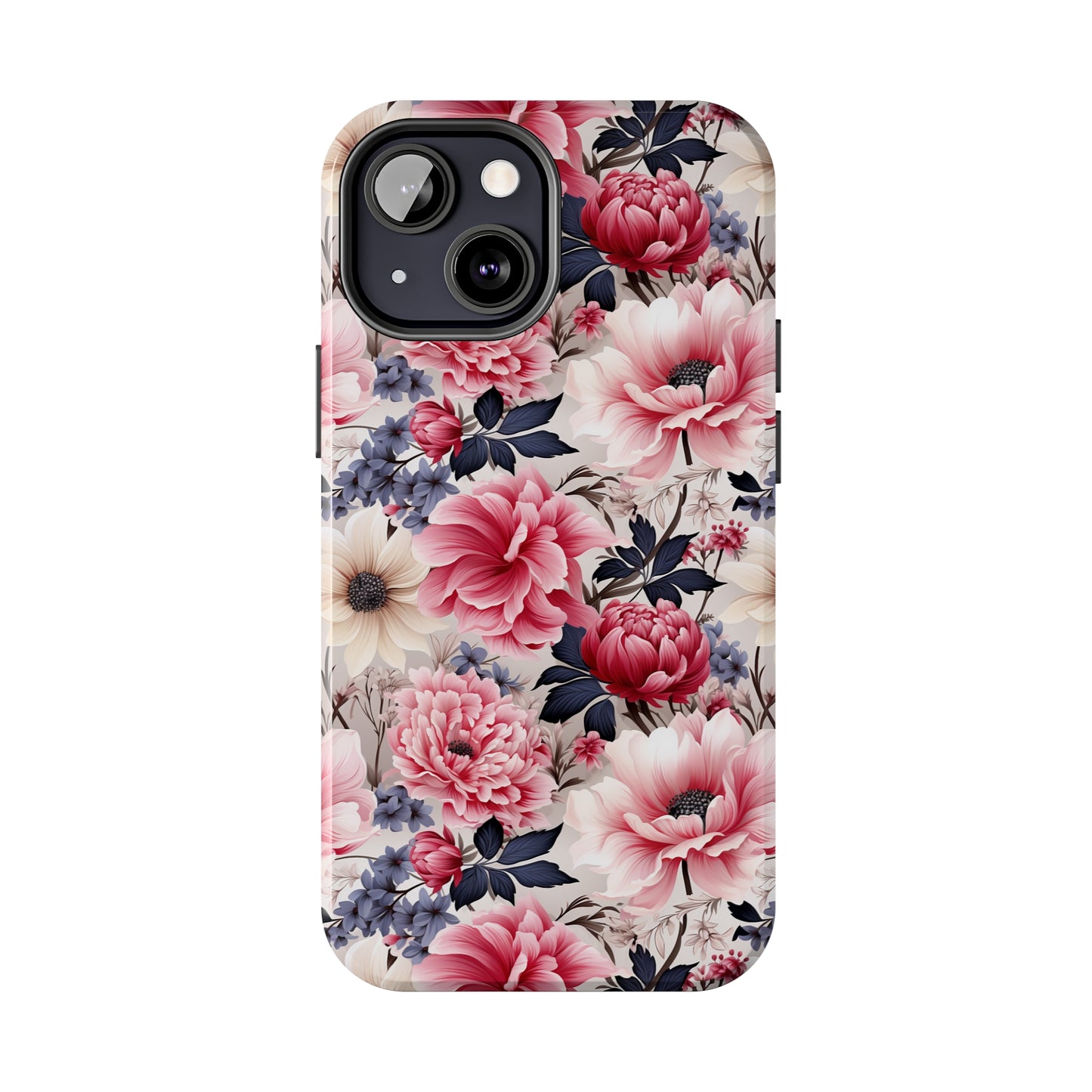 Elegant Blooms Digital print Design Tough Phone Case compatible with a large variety of iPhone models, Gift, Phone Case