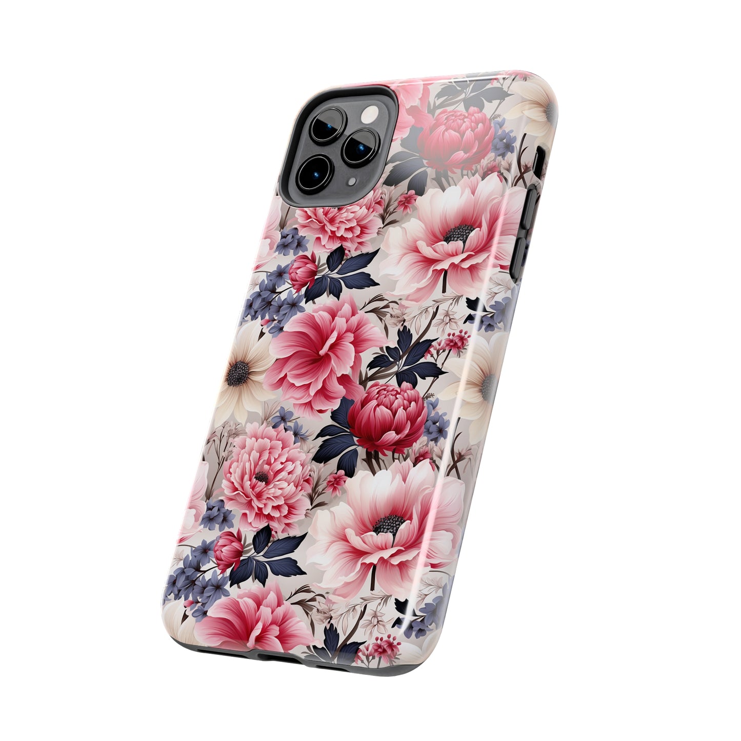 Elegant Blooms Digital print Design Tough Phone Case compatible with a large variety of iPhone models, Gift, Phone Case