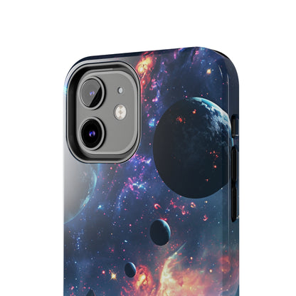 Galaxy Themed Digital print Design Tough Phone Case compatible with a large variety of iPhone models, Gift, Phone Case