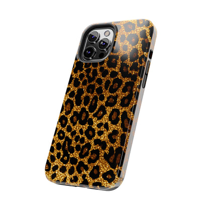 Cheetah Print design Tough Phone Case compatible with a large variety of iPhone models, Birthday Gift, Phone Case