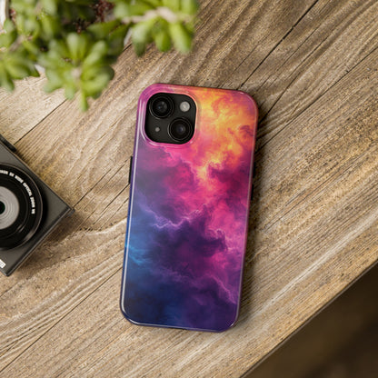 Abstract Art Colorful Nebula Design Phone Case- Lightweight, Impact Resistant Cover for iPhone 6, 6s, 12, 13, 14, 15