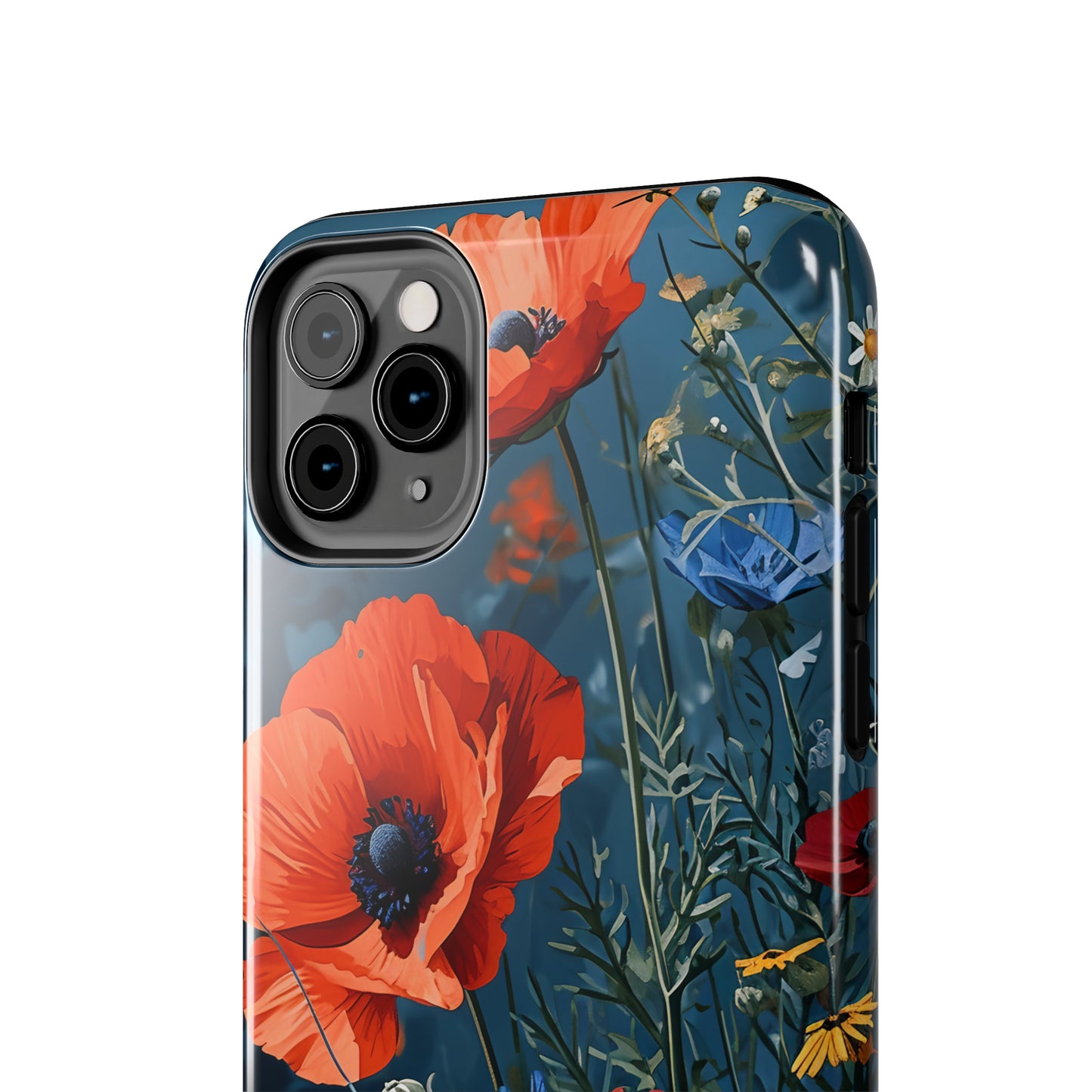 Wildflowers Vibrant Tones Digital print Design Tough Phone Case compatible with a large variety of iPhone models, Gift, Phone Case