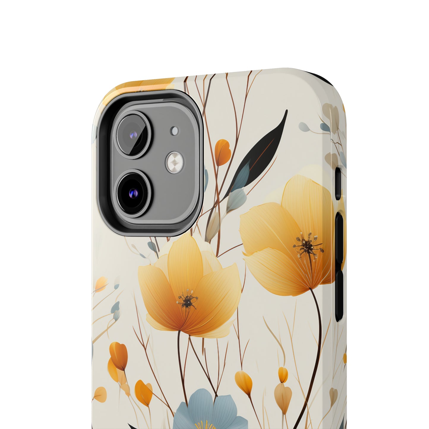 Wildflowers Muted Tones Digital print Design Tough Phone Case compatible with a large variety of iPhone models, Gift, Phone Case