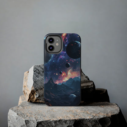 Galaxy Themed Digital print Design Tough Phone Case compatible with a large variety of iPhone models, Gift, Phone Case