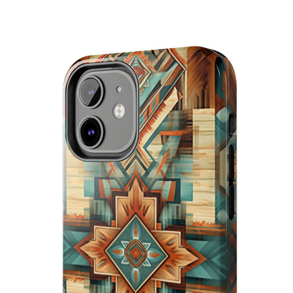 Native American Pattern Design Tough Phone Case compatible with a large variety of iPhone models, Gift, Phone Case