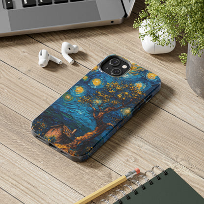 Yellow Dreamy Artistic Sky Design Tough Phone Case