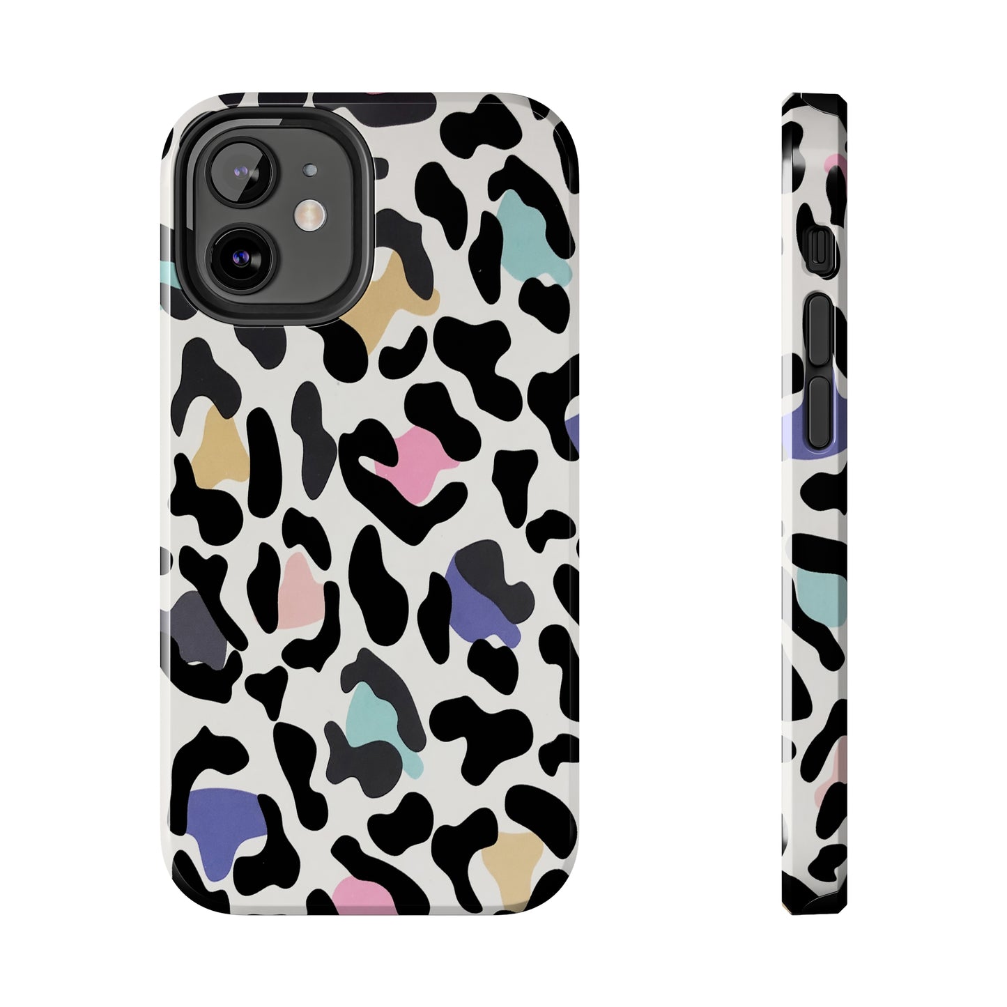 Rainbow Leopard Print design Tough Phone Case compatible with a large variety of iPhone models, Birthday Gift, Phone Case