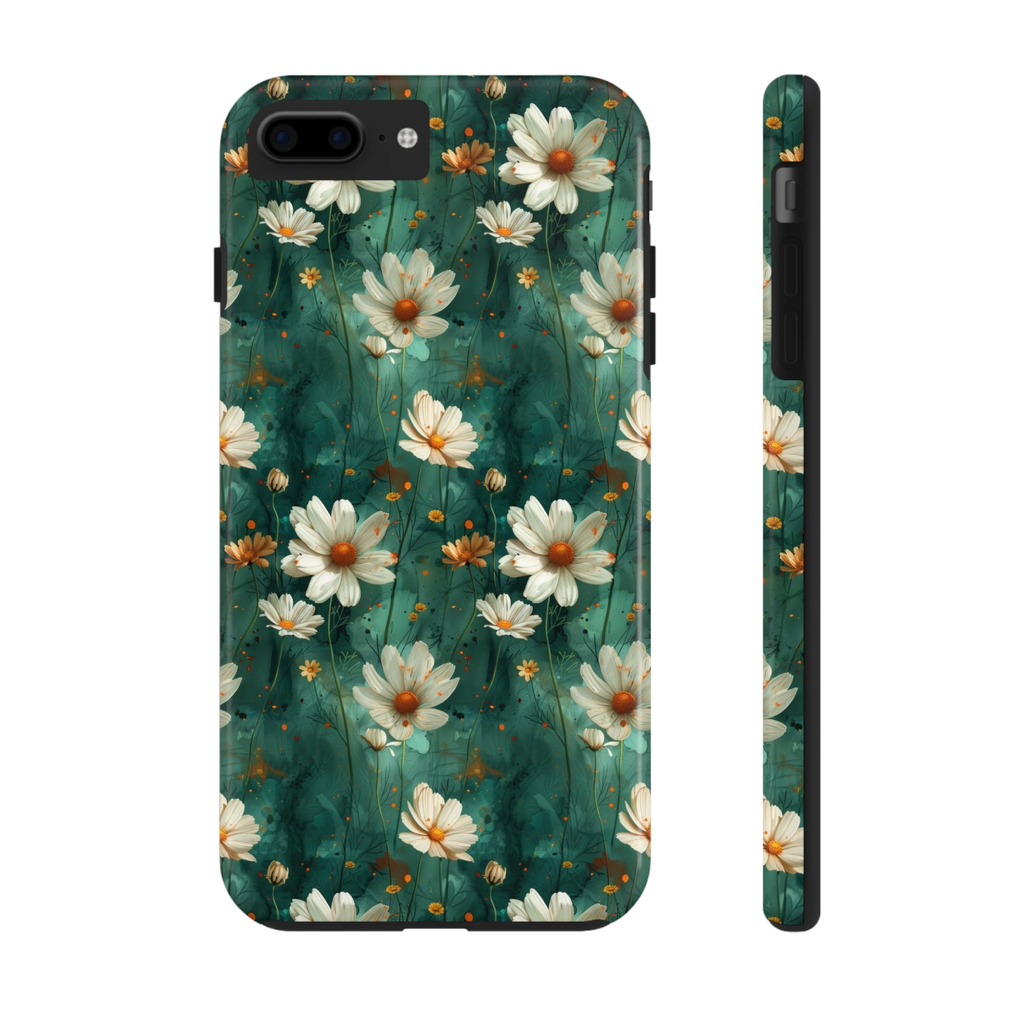 Watercolor Daisy Floral iPhone Case, Elegant White Blossom Design, Protective Phone Cover, Stylish Watercolor Flower Pattern compatible with a large variety of iPhone models, Phone Case, Gift