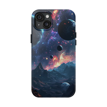 Galaxy Themed Digital print Design Tough Phone Case compatible with a large variety of iPhone models, Gift, Phone Case