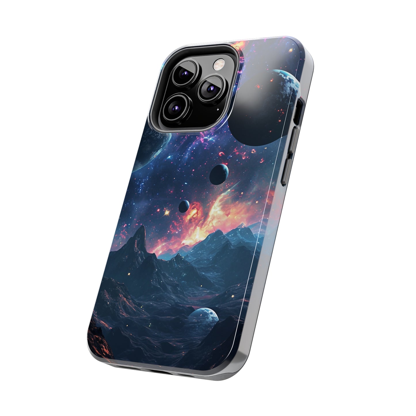 Galaxy Themed Digital print Design Tough Phone Case compatible with a large variety of iPhone models, Gift, Phone Case