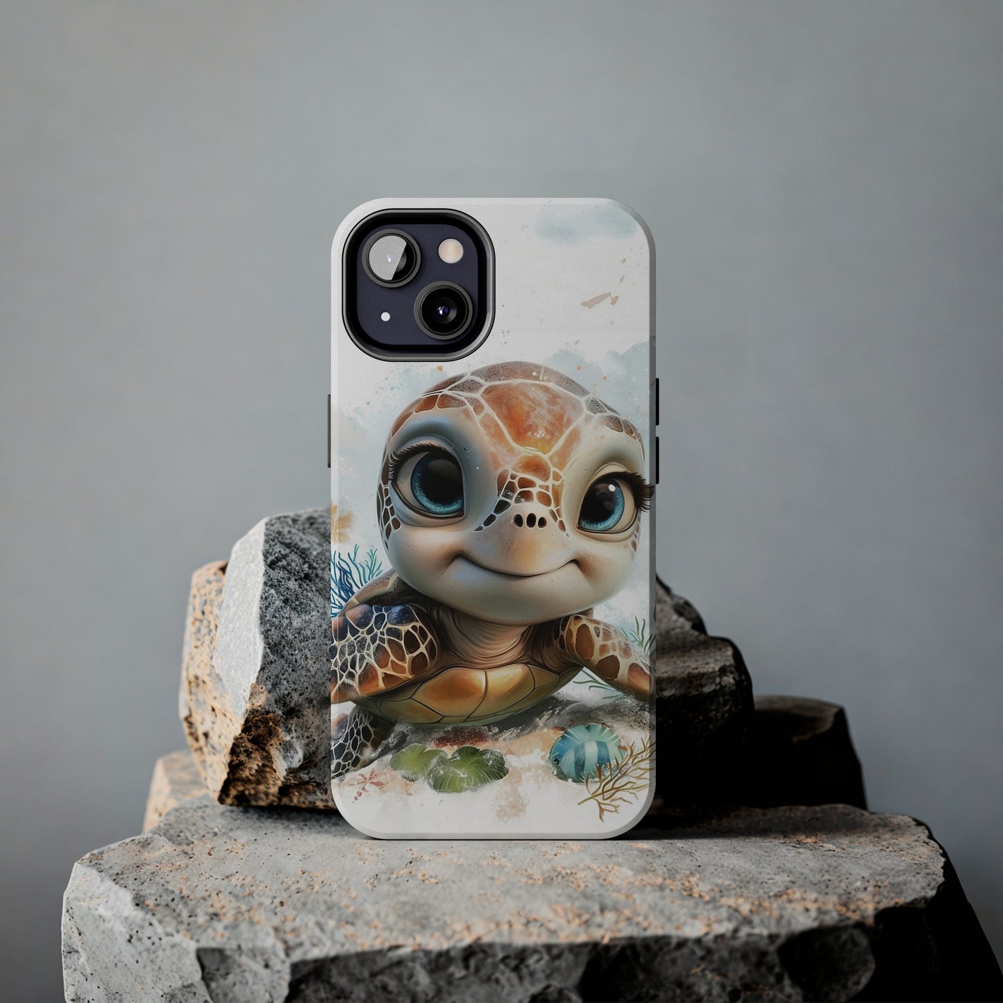 Cute Sea Turtle print Design Tough Phone Case compatible with a large variety of iPhone models, Gift, Phone Case