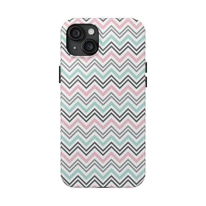 Pastel Chevron print design Tough Phone Case compatible with a large variety of iphone models