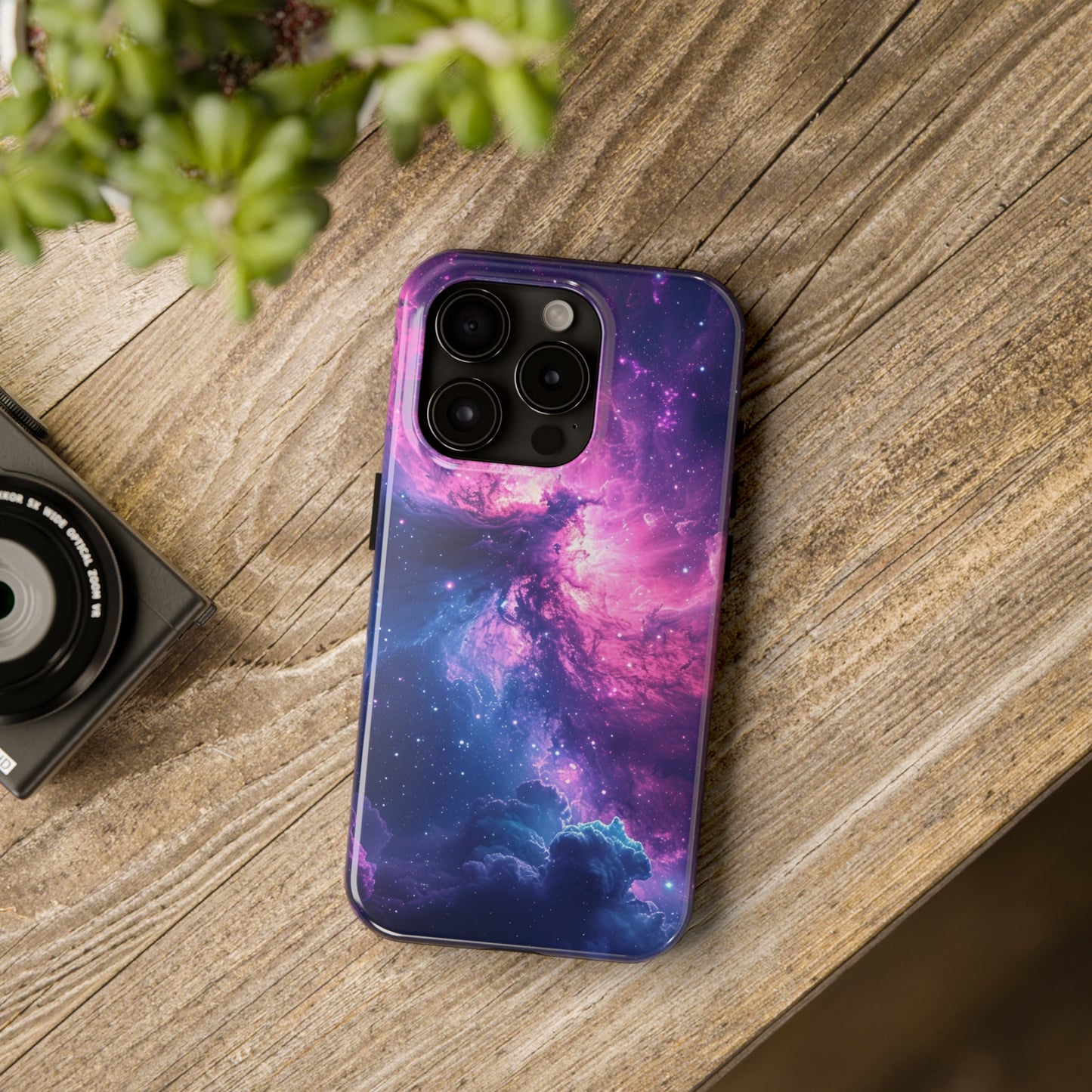 Cosmic Landscape Starry Night Design Phone Case- Lightweight, Impact Resistant Cover for iPhone 6, 6s, 12, 13, 14, 15