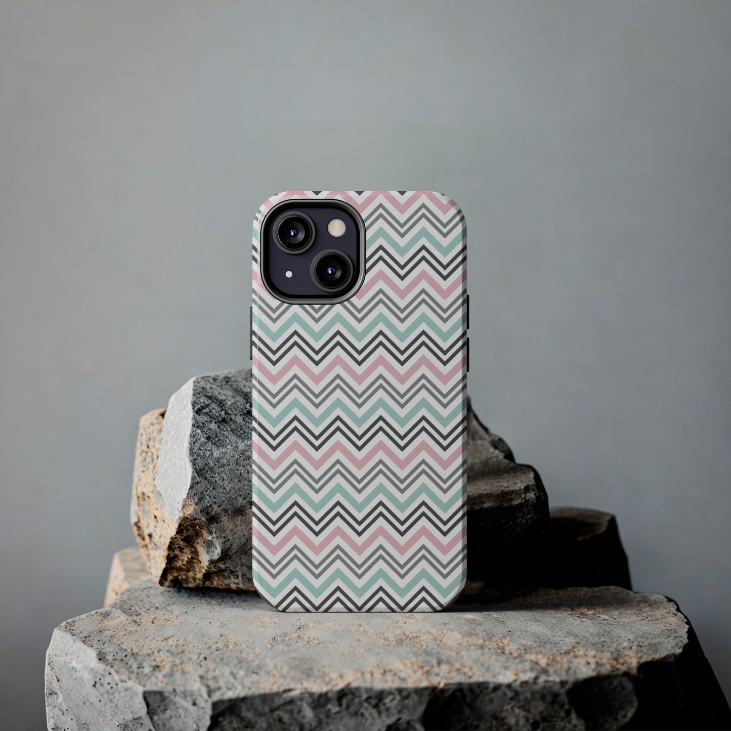 Pastel Chevron print design Tough Phone Case compatible with a large variety of iphone models