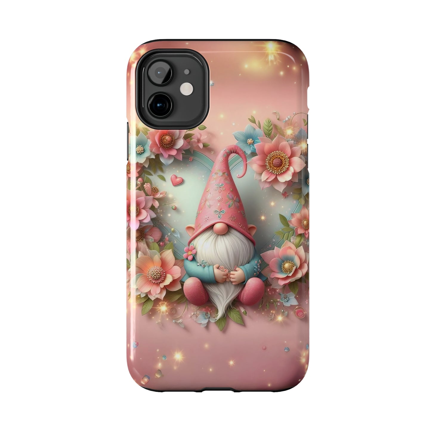 Super Cute Gnome Digital print Design Tough Phone Case compatible with a large variety of iPhone models, Gift, Phone Case