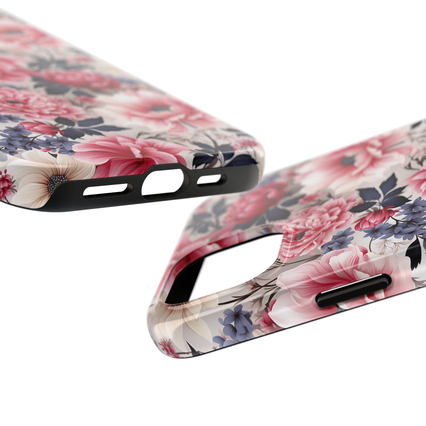 Elegant Blooms Digital print Design Tough Phone Case compatible with a large variety of iPhone models, Gift, Phone Case