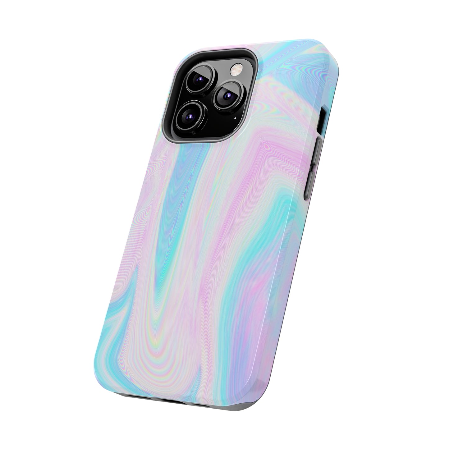 Pink and Blue Wave Design Phone Case- Lightweight, Impact Resistant Cover for iPhone 6, 6s, 12, 13, 14, 15