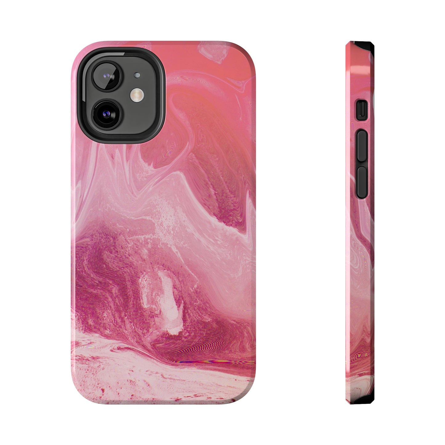 Pink Marble Design Tough Phone Case compatible with a large variety of iphone models, Gift, Phone Case