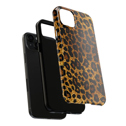 Cheetah Print design Tough Phone Case compatible with a large variety of iPhone models, Birthday Gift, Phone Case