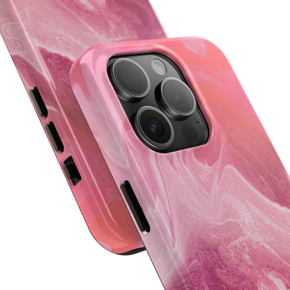 Pink Marble Design Tough Phone Case compatible with a large variety of iphone models, Gift, Phone Case