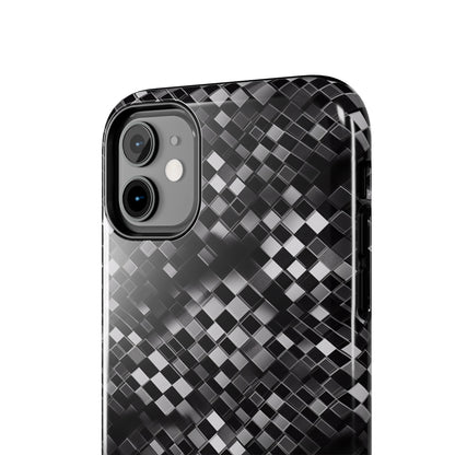 3D Checkerboard Print Pattern Design Tough Phone Case compatible with a large variety of iPhone models, Phone Case, Gift