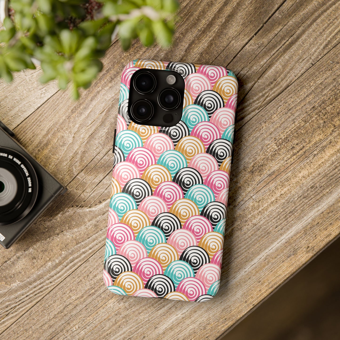 Rainbow Swirls Pattern design Tough Phone Case compatible with a large variety of iphone models