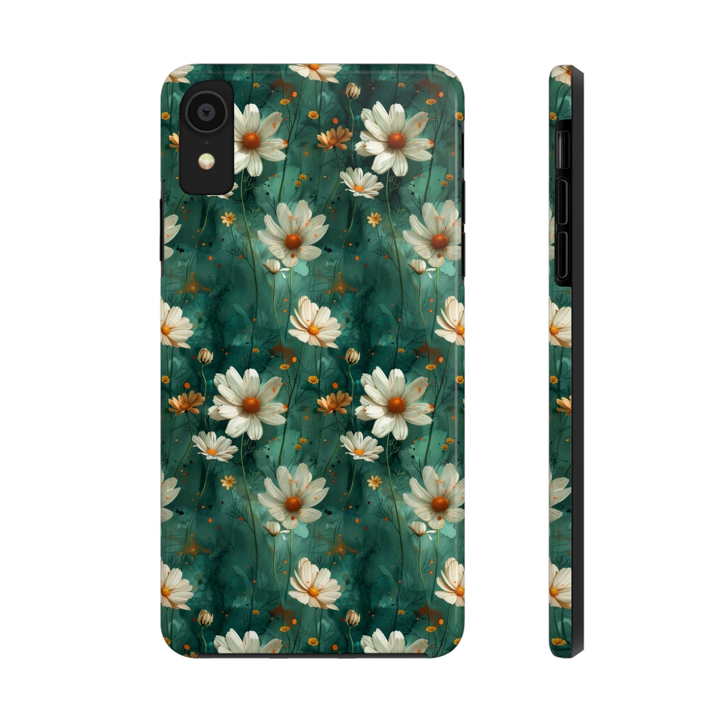 Watercolor Daisy Floral iPhone Case, Elegant White Blossom Design, Protective Phone Cover, Stylish Watercolor Flower Pattern compatible with a large variety of iPhone models, Phone Case, Gift