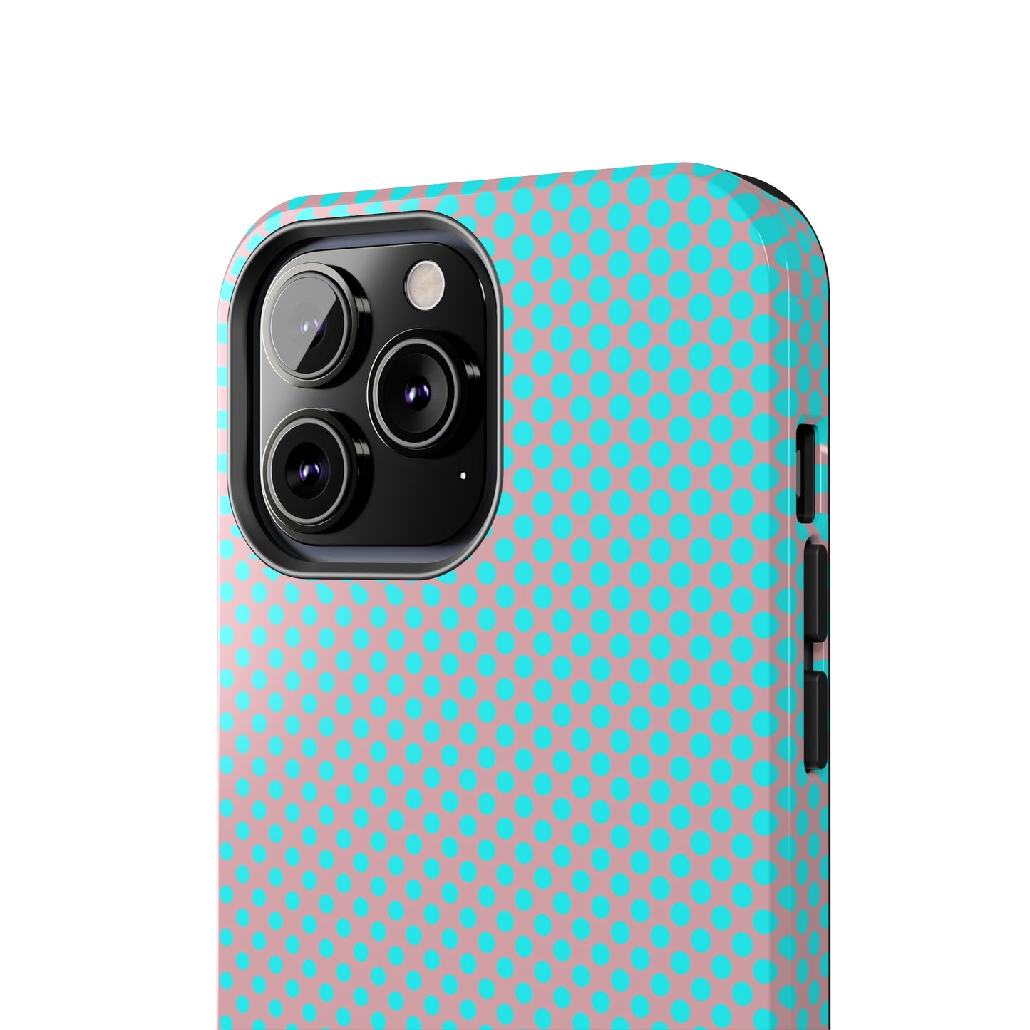 Pink and Blue Ombre Polka Dot Design Tough Phone Case compatible with a large variety of iphone models, Gift, Phone Case