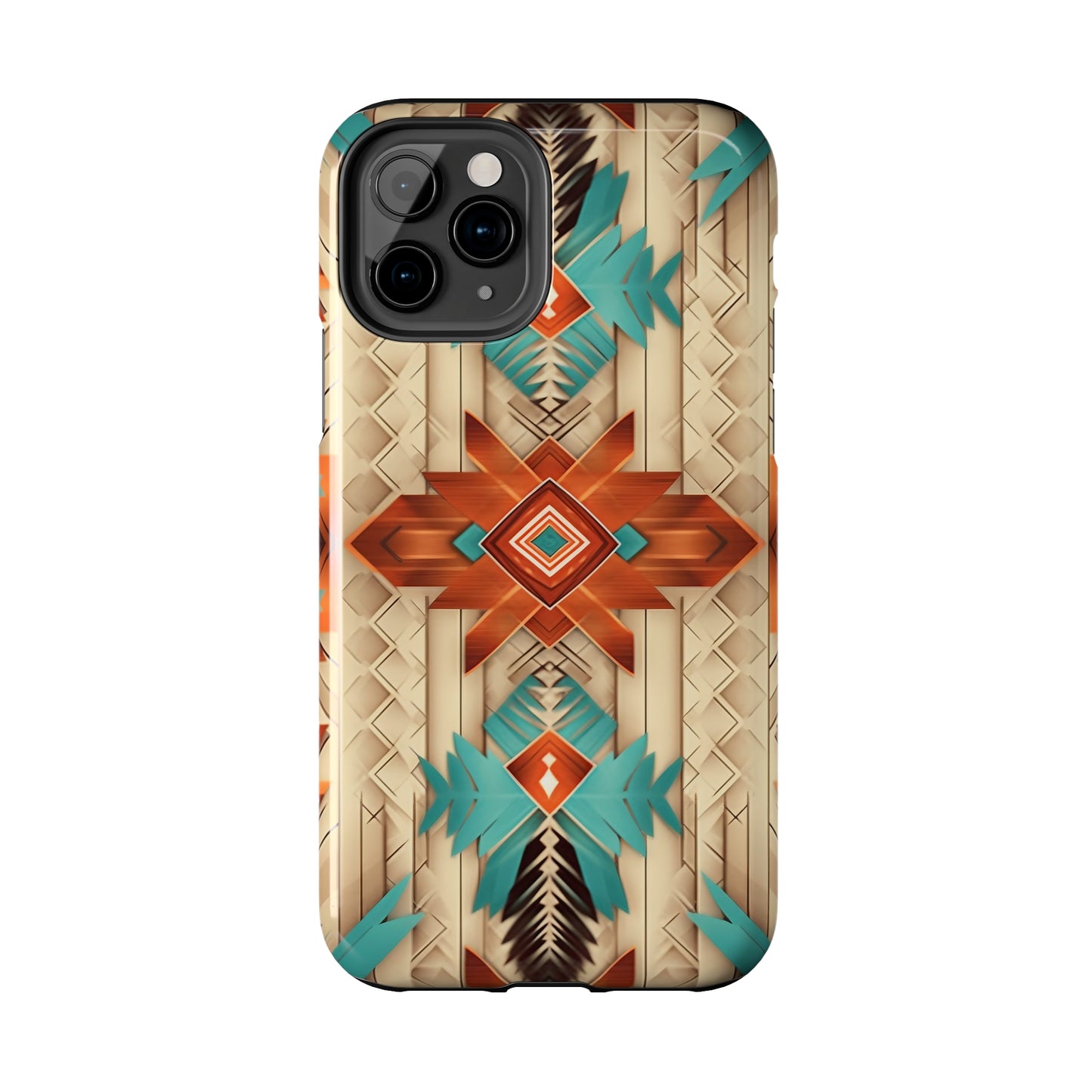 Beautiful Native American Pattern Design Tough Phone Case compatible with a large variety of iPhone models, Gift, Phone Case