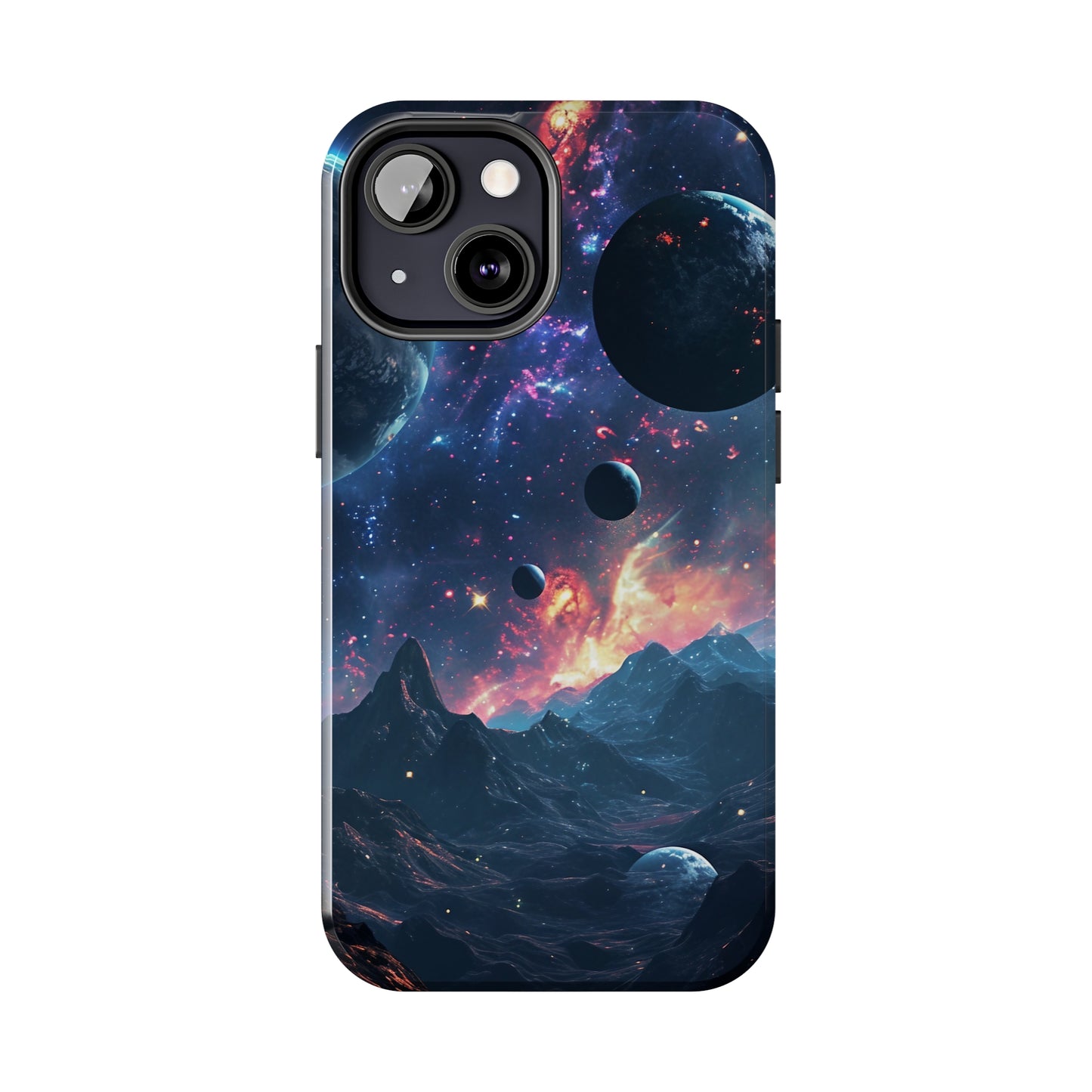 Galaxy Themed Digital print Design Tough Phone Case compatible with a large variety of iPhone models, Gift, Phone Case