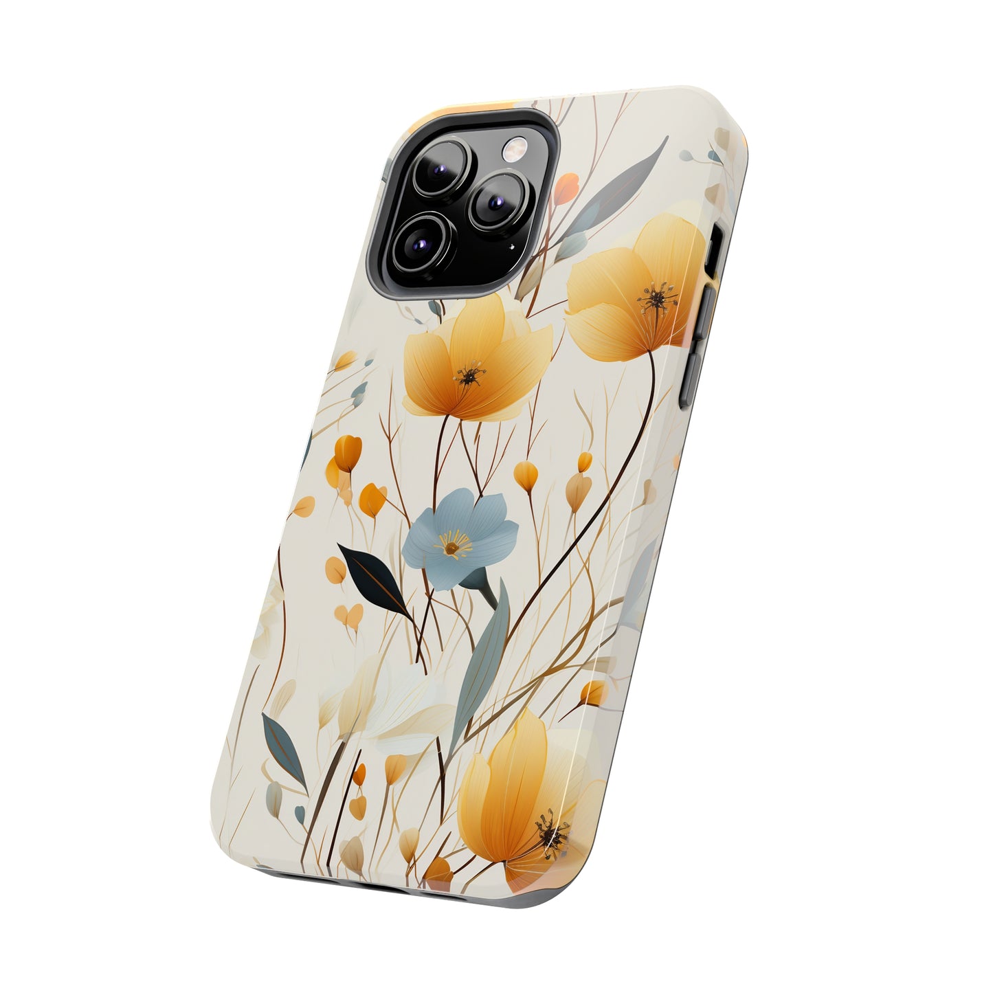 Wildflowers Muted Tones Digital print Design Tough Phone Case compatible with a large variety of iPhone models, Gift, Phone Case