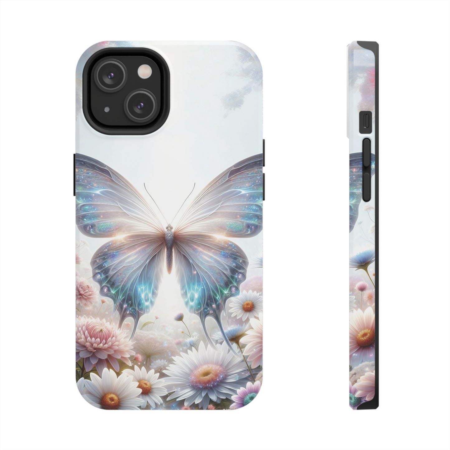 Fantasy Butterfly and Floral design Tough Phone Case compatible with a large variety of iphone models